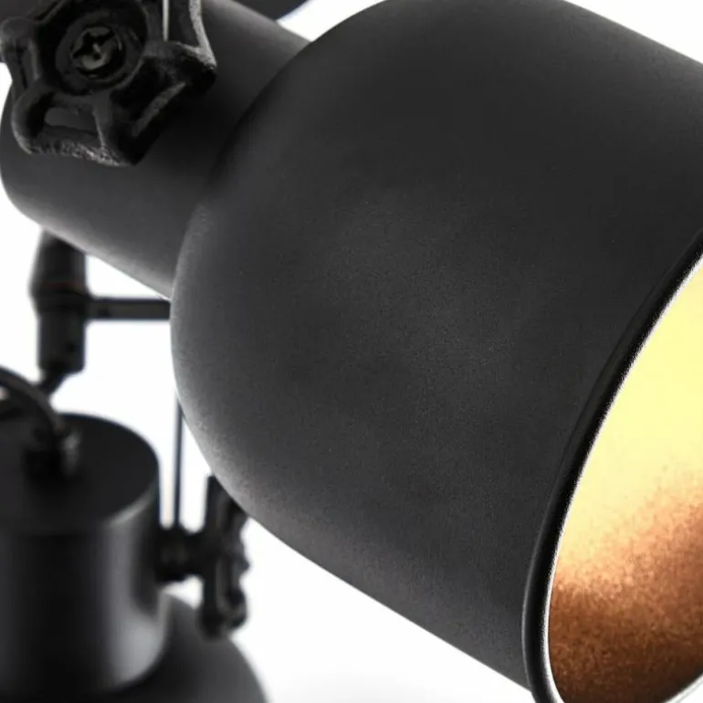 Spot Brilliant Rolet Noir, 4 lumières