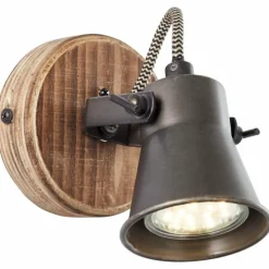 Spot Brilliant Seed Bois foncé, Noir, 1 lumière