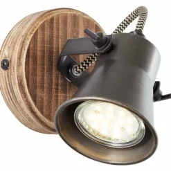 Spot Brilliant Seed Bois foncé, Noir, 1 lumière