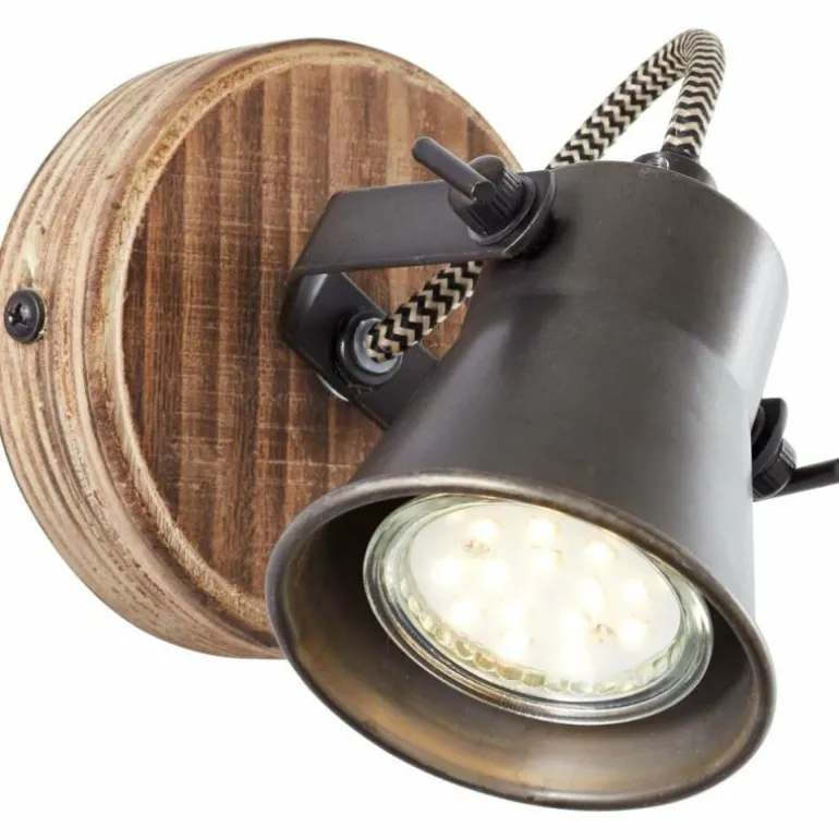 Spot Brilliant Seed Bois foncé, Noir, 1 lumière