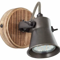 Spot Brilliant Seed Bois foncé, Noir, 1 lumière