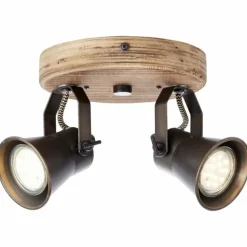 Spot Brilliant Seed Bois foncé, Noir, 2 lumières