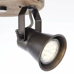 Spot Brilliant Seed Bois foncé, Noir, 2 lumières