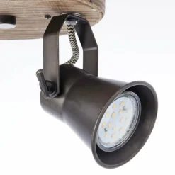 Spot Brilliant Seed Bois foncé, Noir, 2 lumières