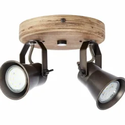 Spot Brilliant Seed Bois foncé, Noir, 2 lumières