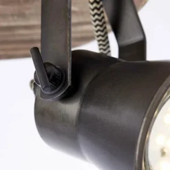 Spot Brilliant Seed Bois foncé, Noir, 2 lumières