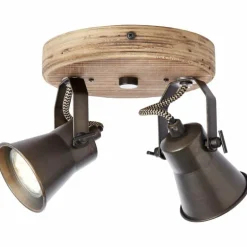 Spot Brilliant Seed Bois foncé, Noir, 2 lumières