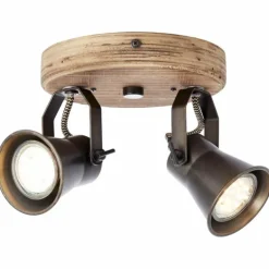 Spot Brilliant Seed Bois foncé, Noir, 2 lumières