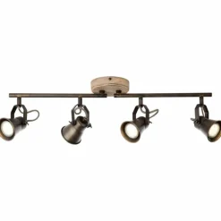 Spot Brilliant Seed Bois foncé, Noir, 4 lumières