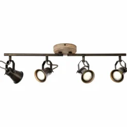 Spot Brilliant Seed Bois foncé, Noir, 4 lumières