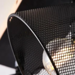 Spot Brilliant Whole Bois foncé, Noir, 2 lumières