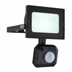 Spot de jardin Globo HELGA LED Noir, 1 lumière, Détecteur de mouvement