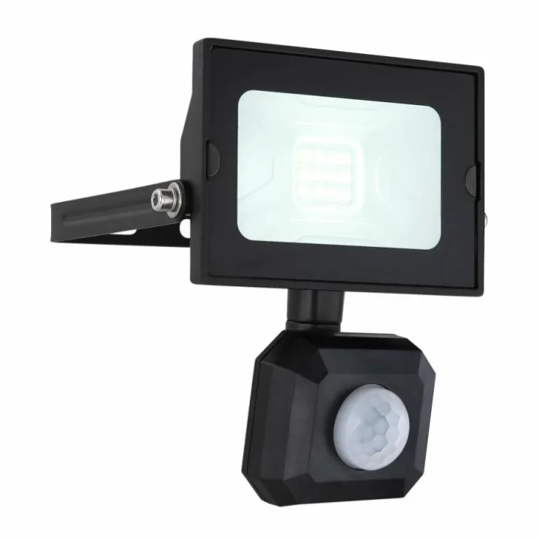 Spot de jardin Globo HELGA LED Noir, 1 lumière, Détecteur de mouvement