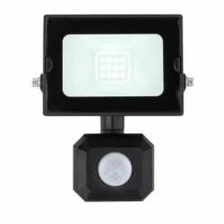 Spot de jardin Globo HELGA LED Noir, 1 lumière, Détecteur de mouvement