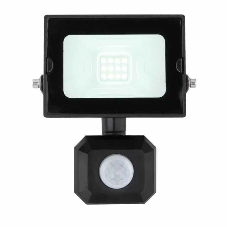 Spot de jardin Globo HELGA LED Noir, 1 lumière, Détecteur de mouvement