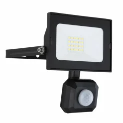 Spot de jardin Globo HELGA LED Noir, 1 lumière, Détecteur de mouvement