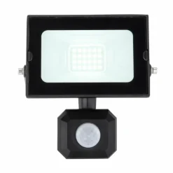 Spot de jardin Globo HELGA LED Noir, 1 lumière, Détecteur de mouvement