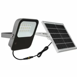 Spot de jardin Globo SOLAR LED Gris, 1 lumière, Télécommandes