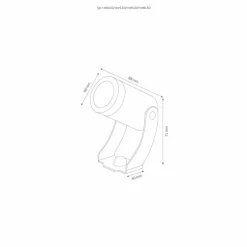 Spot de jardin LCD 1445 LED Bronze, 1 lumière