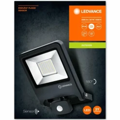 Spot de jardin LEDVANCE ENDURA® Gris, 1 lumière, Détecteur de mouvement