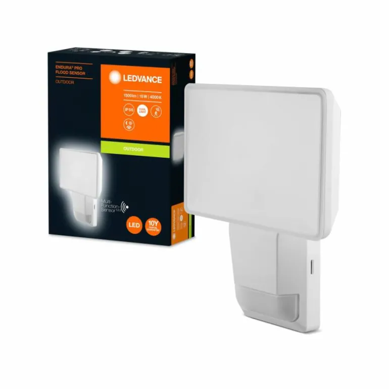 Spot de jardin LEDVANCE ENDURA® Blanc, 1 lumière, Détecteur de mouvement