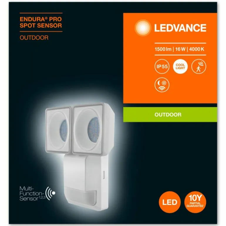 Spot de jardin LEDVANCE ENDURA® Blanc, 1 lumière, Détecteur de mouvement