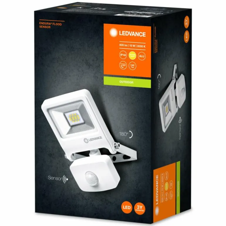 Spot de jardin LEDVANCE ENDURA® Blanc, 1 lumière, Détecteur de mouvement