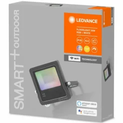 Spot de jardin LEDVANCE SMART+ Gris, 1 lumière, Changeur de couleurs