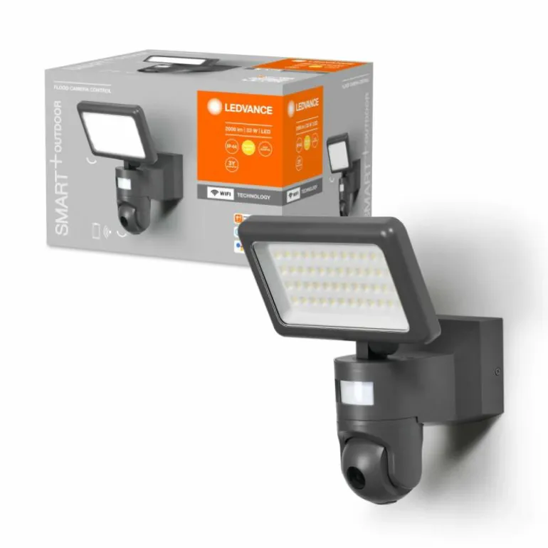 Spot de jardin LEDVANCE Smart+ Gris, 1 lumière, Détecteur de mouvement