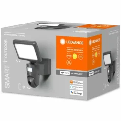 Spot de jardin LEDVANCE Smart+ Gris, 1 lumière, Détecteur de mouvement