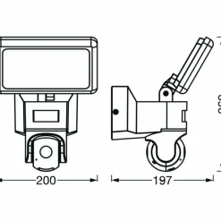 Spot de jardin LEDVANCE Smart+ Gris, 1 lumière, Détecteur de mouvement
