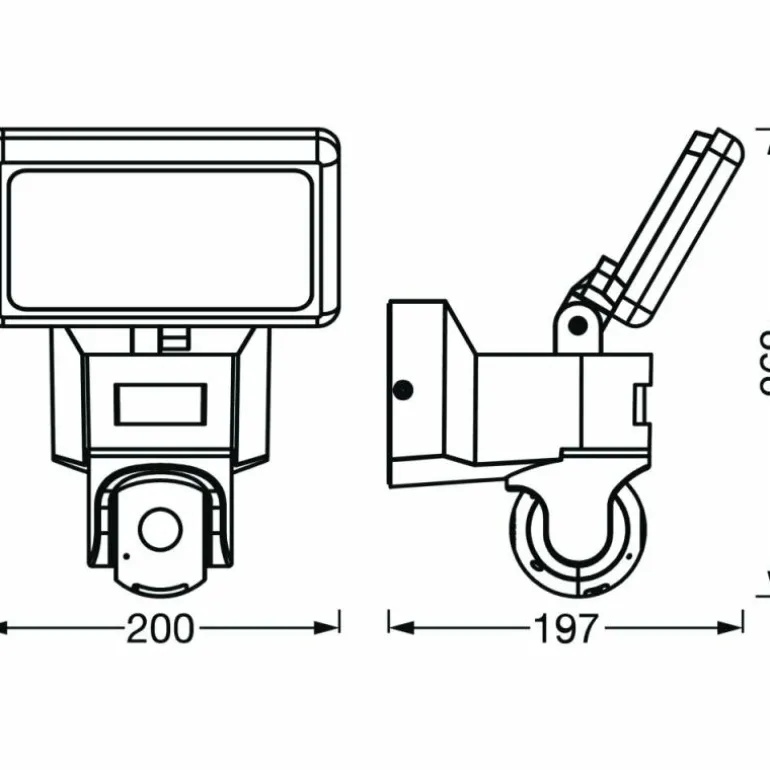 Spot de jardin LEDVANCE Smart+ Gris, 1 lumière, Détecteur de mouvement