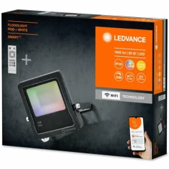 Spot de jardin LEDVANCE SMART+ Anthracite, 1 lumière, Télécommandes, Changeur de couleurs