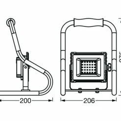 Spot de jardin LEDVANCE WORKLIGHTS Orange, 1 lumière