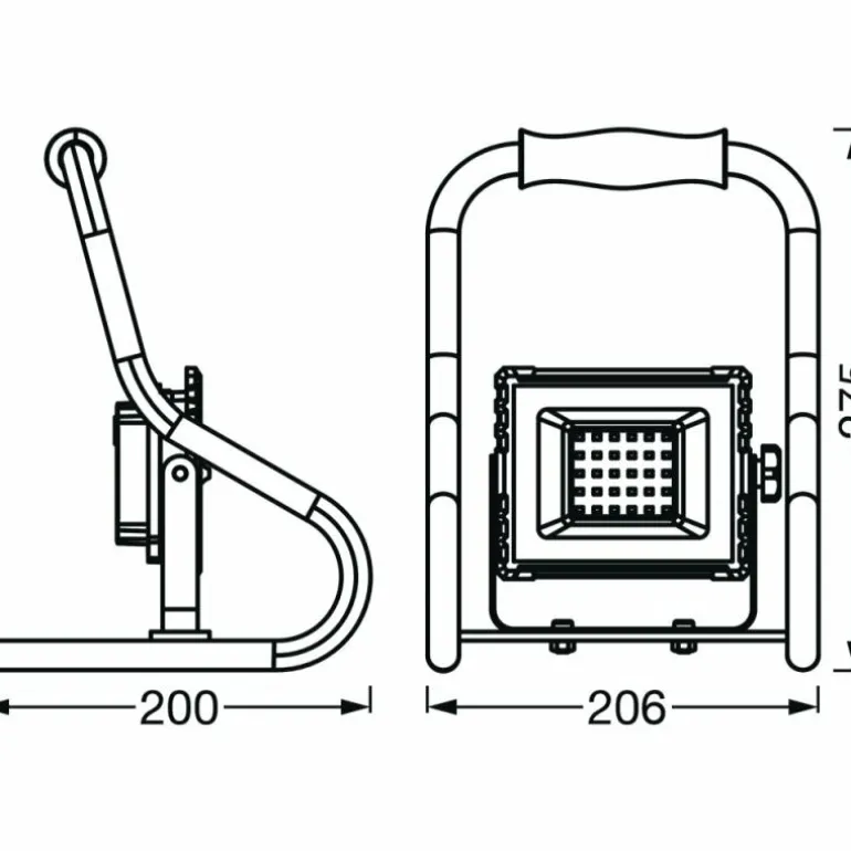 Spot de jardin LEDVANCE WORKLIGHTS Orange, 1 lumière