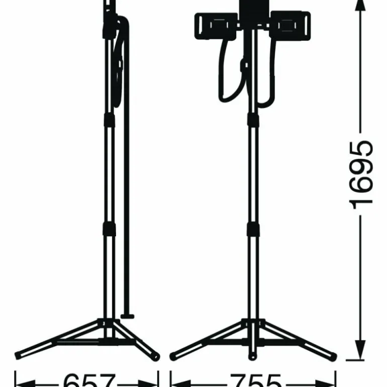Spot de jardin LEDVANCE WORKLIGHTS Orange, 1 lumière