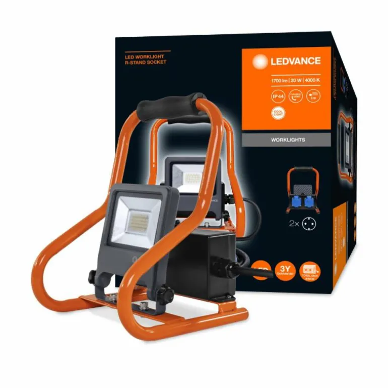 Spot de jardin LEDVANCE WORKLIGHTS Gris, Orange, 1 lumière