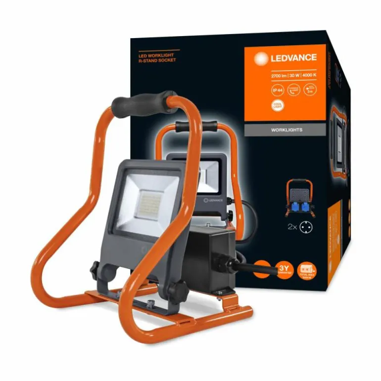 Spot de jardin LEDVANCE WORKLIGHTS Gris, Orange, 1 lumière