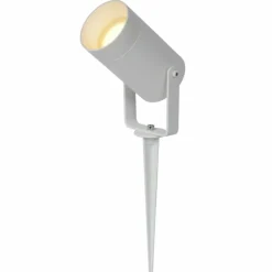 Spot de jardin Lucide TAYLOR Blanc, 1 lumière, Détecteur de mouvement