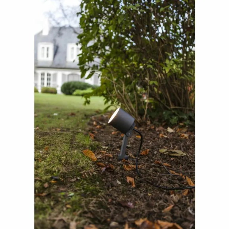 Spot de jardin Lutec Explorer LED Anthracite, 1 lumière