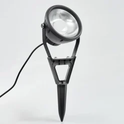 Spot de jardin Phniet LED Noir, 1 lumière, Télécommandes, Changeur de couleurs