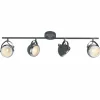 Spot de plafond Brilliant Rider Gris, 4 lumières