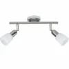 Spot de plafond Brilliant Sofia Fer, 2 lumières