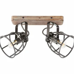 Spot de plafond Brilliant Matrix Noir, 2 lumières