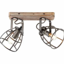 Spot de plafond Brilliant Matrix Noir, 2 lumières