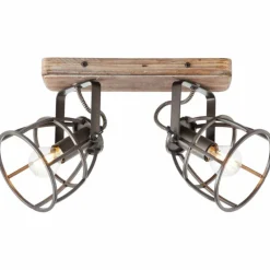 Spot de plafond Brilliant Matrix Noir, 2 lumières