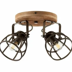 Spot de plafond Brilliant Matrix Noir, 2 lumières