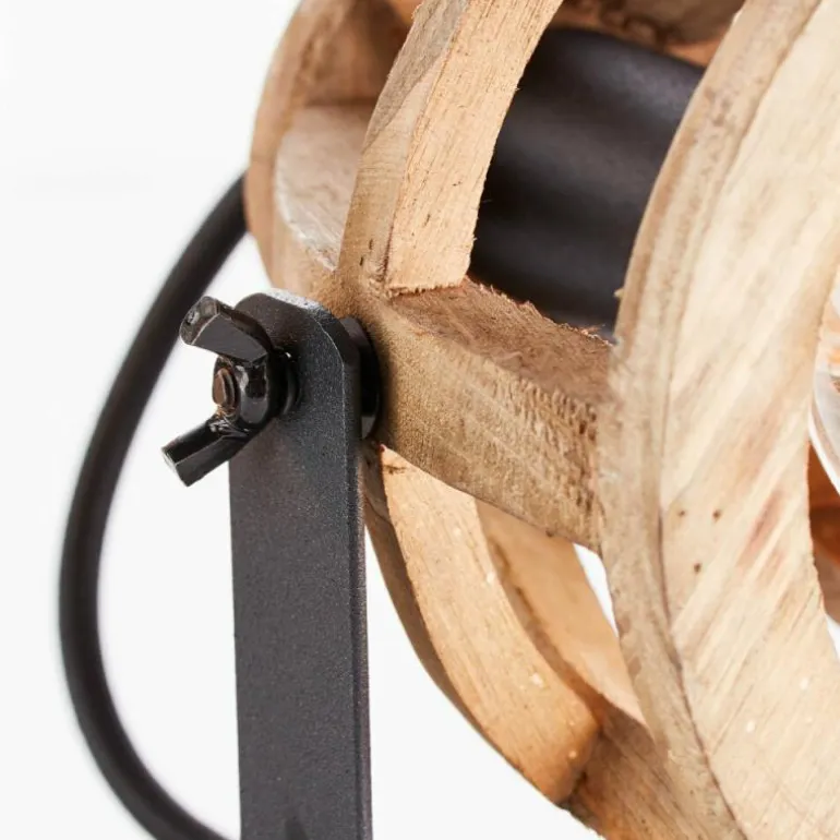 Spot de plafond Brilliant Matrix Wood Brun, Noir, 2 lumières