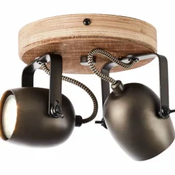 Spot de plafond Brilliant Tool Noir, 2 lumières