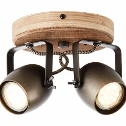 Spot de plafond Brilliant Tool Noir, 2 lumières